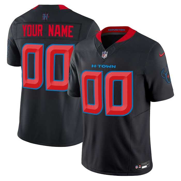 Men%27s Houston Texans Active Player Custom Navy 2024 2nd Alternate F.U.S.E Vapor Football Stitched Jersey